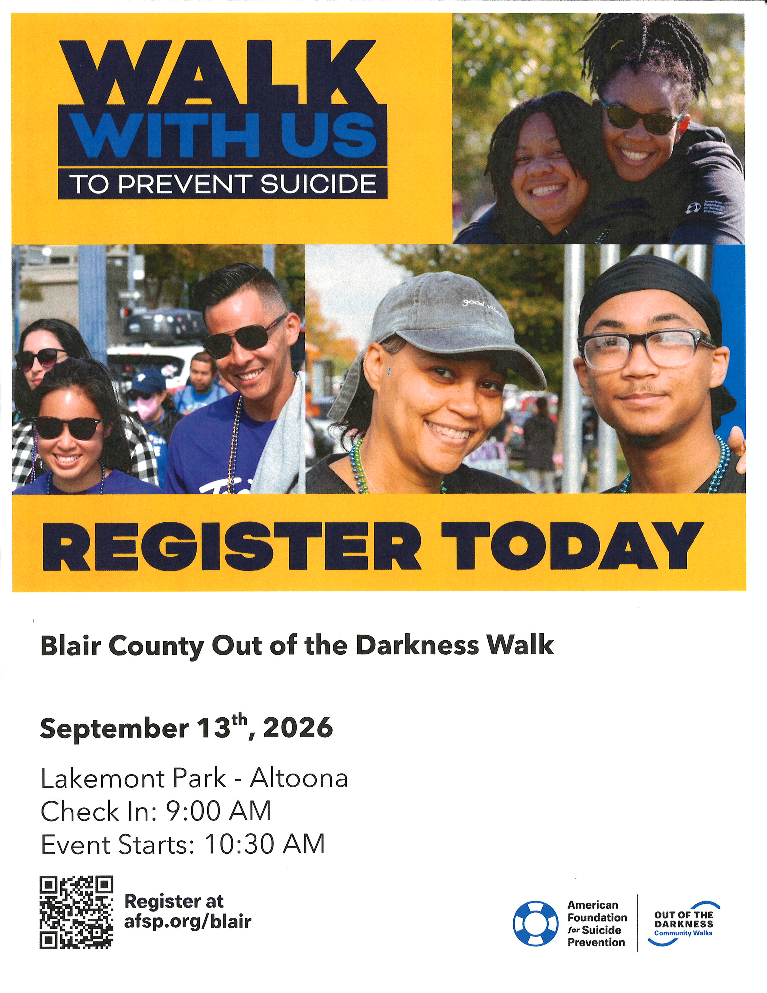 Blair County Out of Darkness Walk 2026