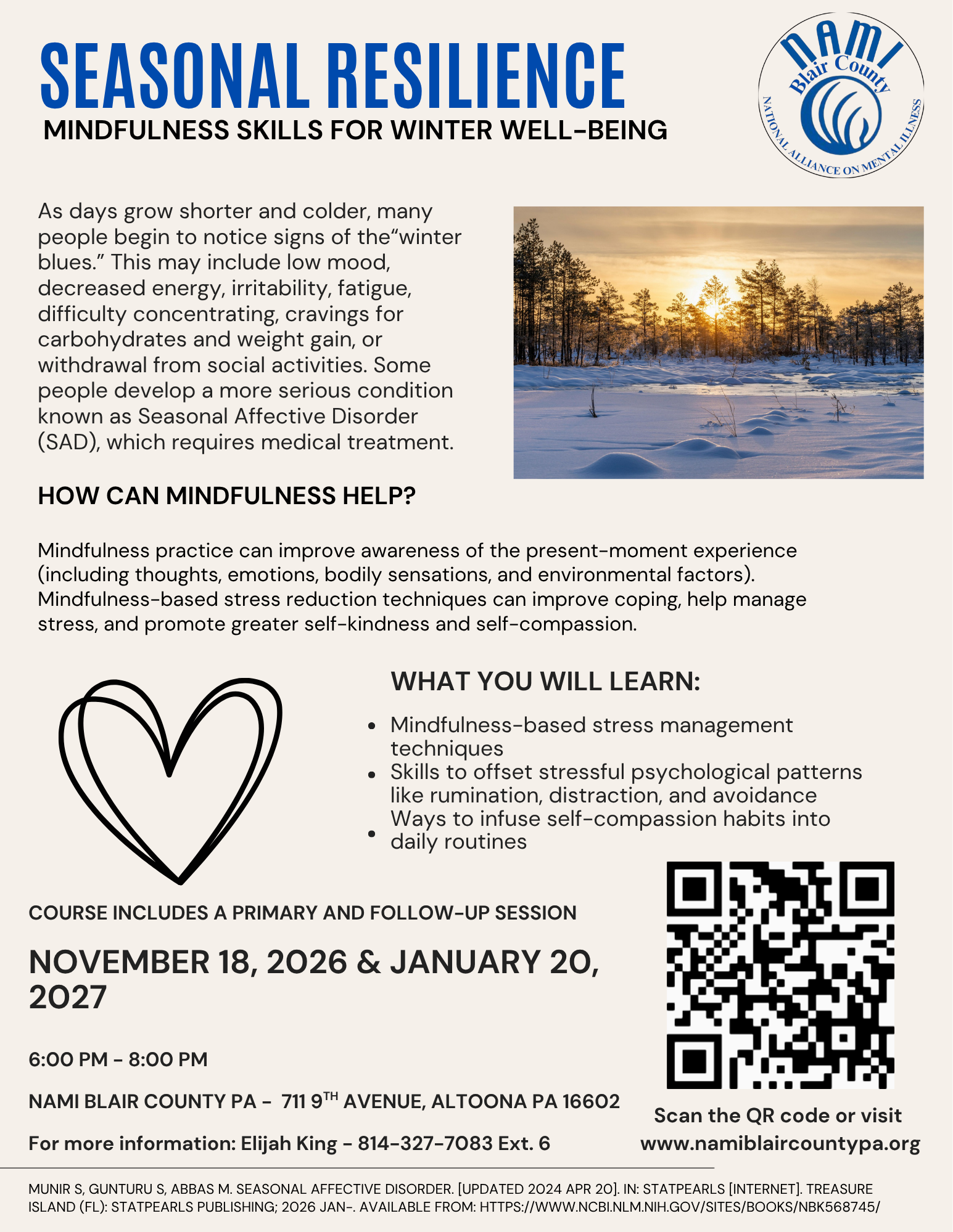 Seasonal Resilience – Mindfulness Skills for Winter Well-Being